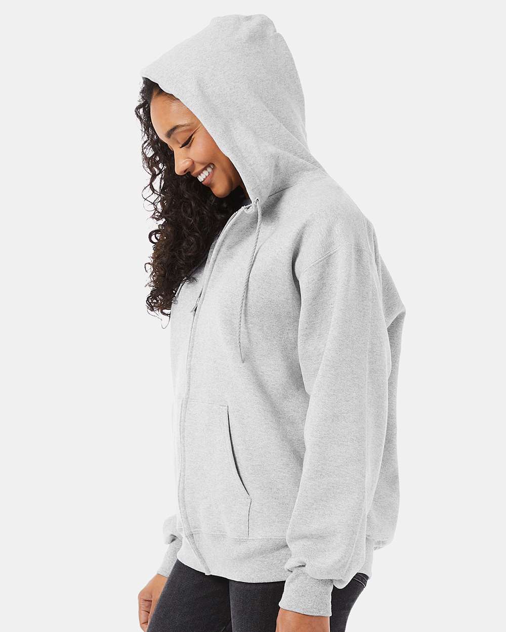Hanes-F280-Ultimate Cotton® Full-Zip Hooded Sweatshirt - Image 5