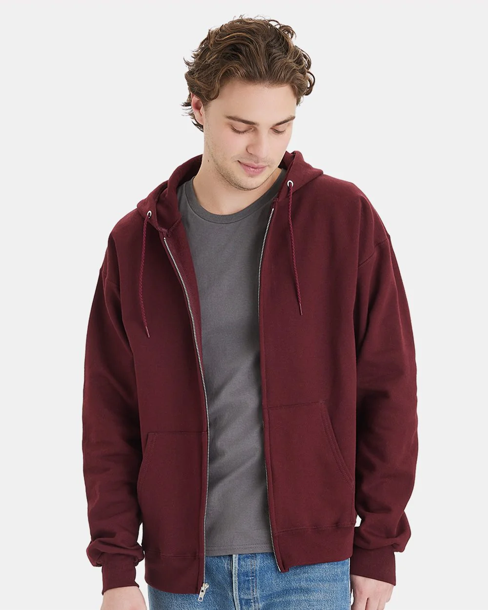Hanes-F280-Ultimate Cotton® Full-Zip Hooded Sweatshirt - Image 7