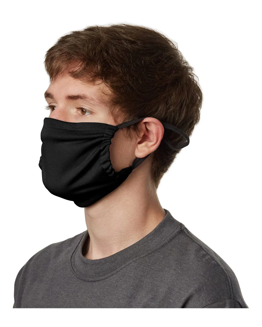 Hanes-MKPKPR-2-Ply Polyester Pocket Face Mask - Image 3