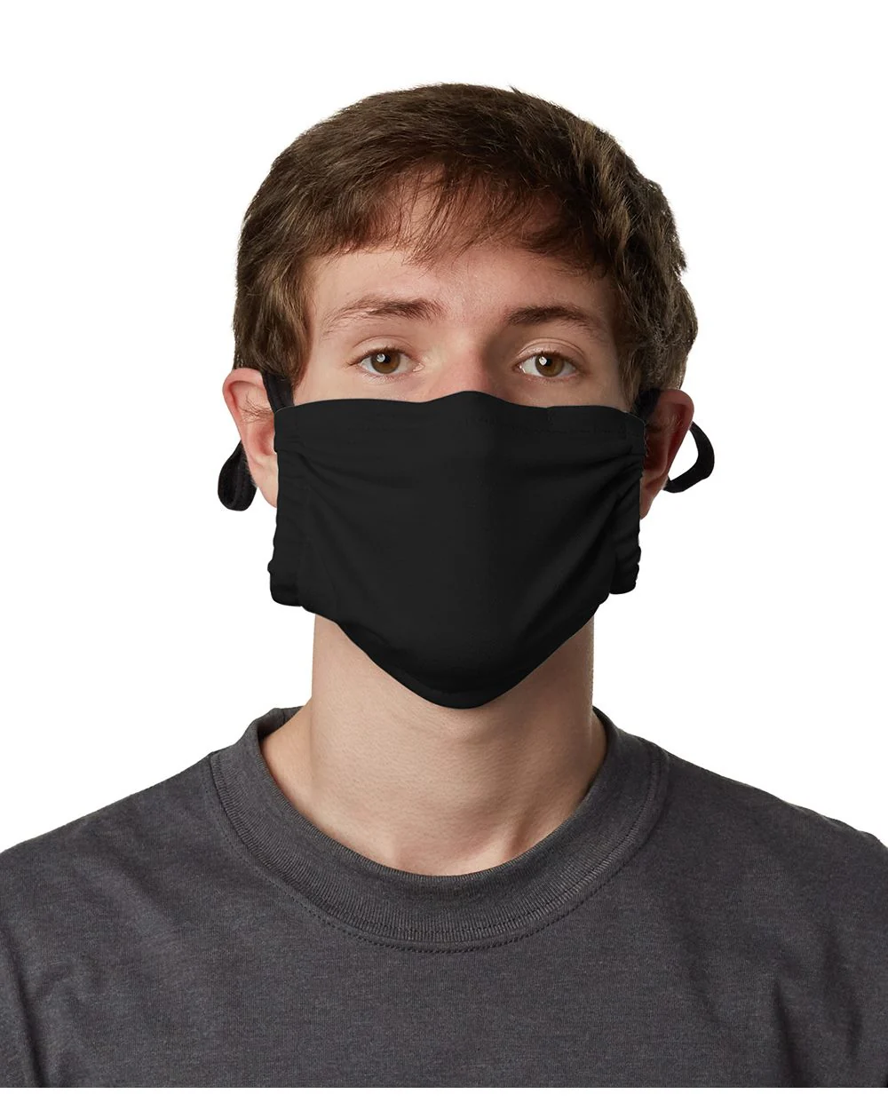 Hanes-MKPKPR-2-Ply Polyester Pocket Face Mask - Image 4