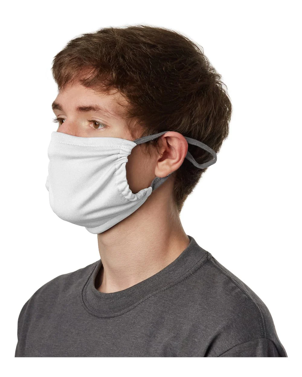 Hanes-MKPKPR-2-Ply Polyester Pocket Face Mask - Image 7