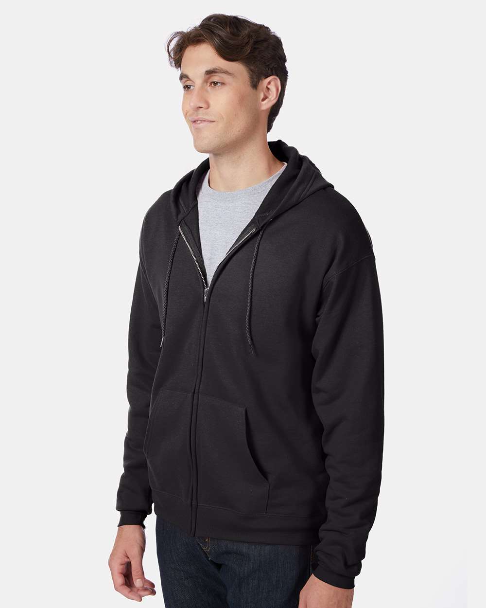 Hanes-P180-Ecosmart® Full-Zip Hooded Sweatshirt - Image 12