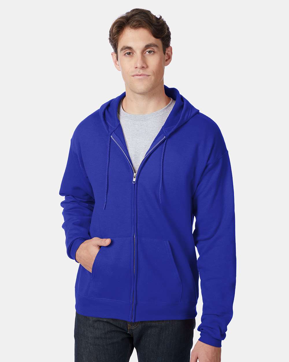 Hanes-P180-Ecosmart® Full-Zip Hooded Sweatshirt - Image 27
