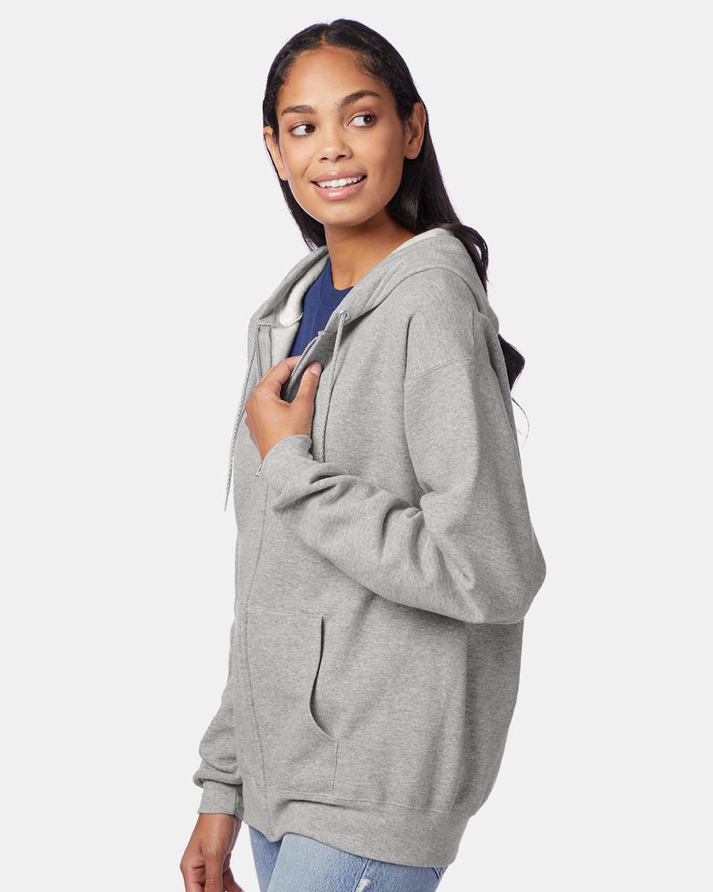 Hanes-P180-Ecosmart® Full-Zip Hooded Sweatshirt - Image 34