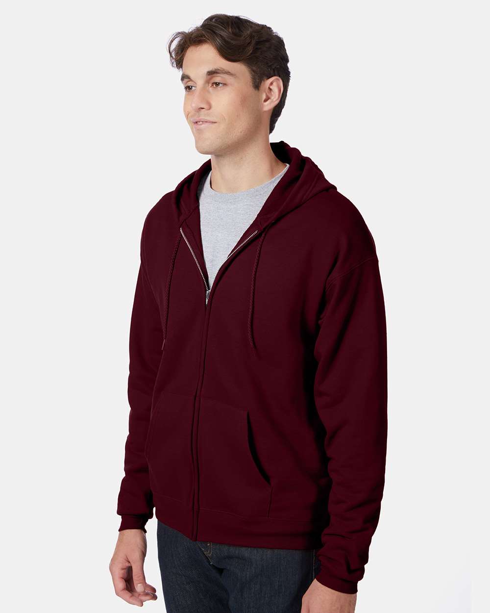 Hanes-P180-Ecosmart® Full-Zip Hooded Sweatshirt - Image 38