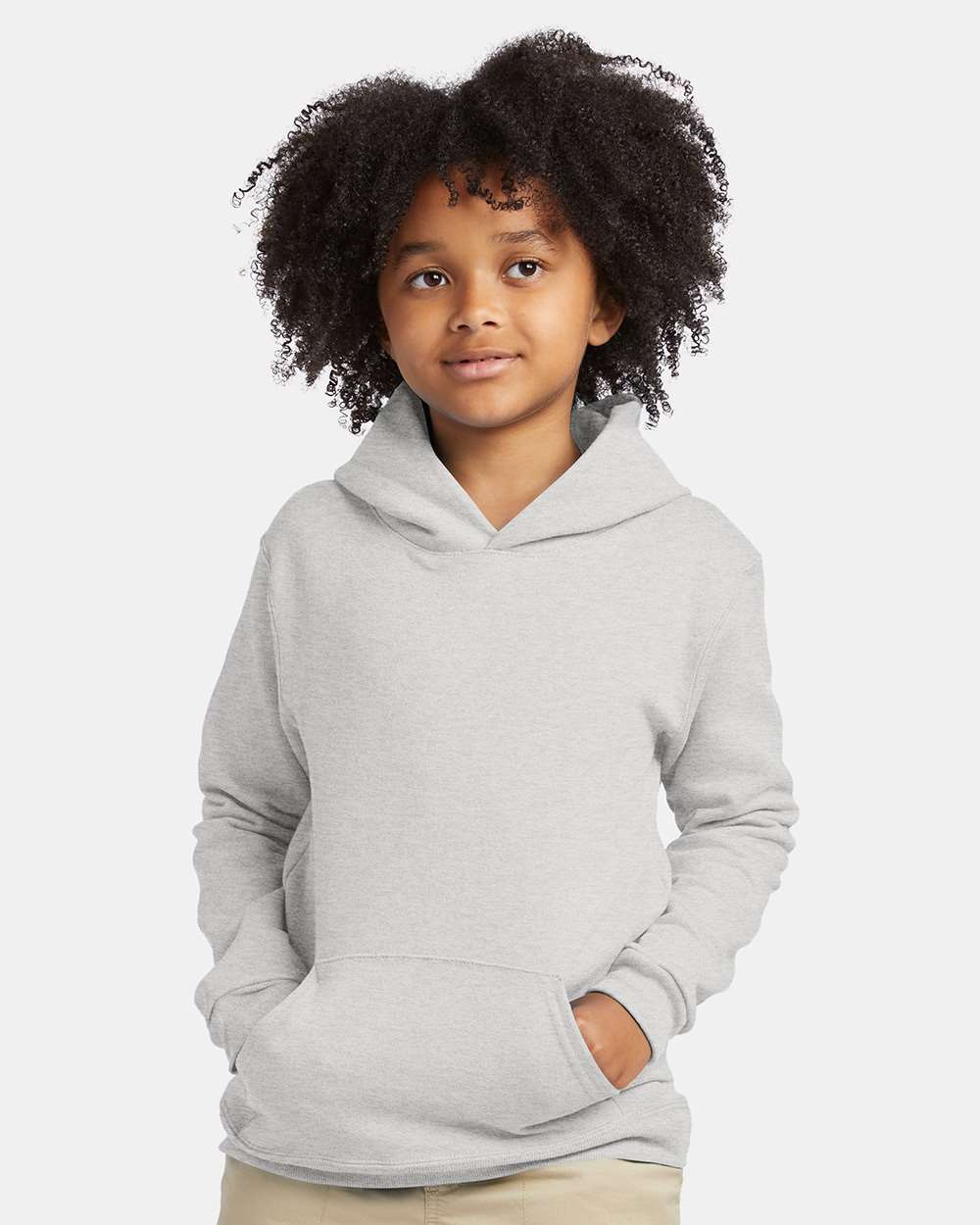 Hanes-P473-Ecosmart® Youth Hooded Sweatshirt - Image 4