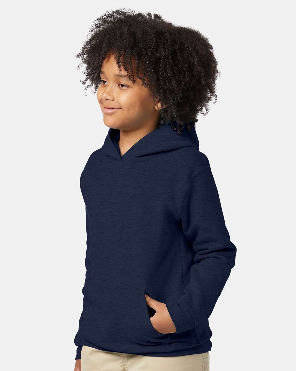 Hanes-P473-Ecosmart® Youth Hooded Sweatshirt - Image 48