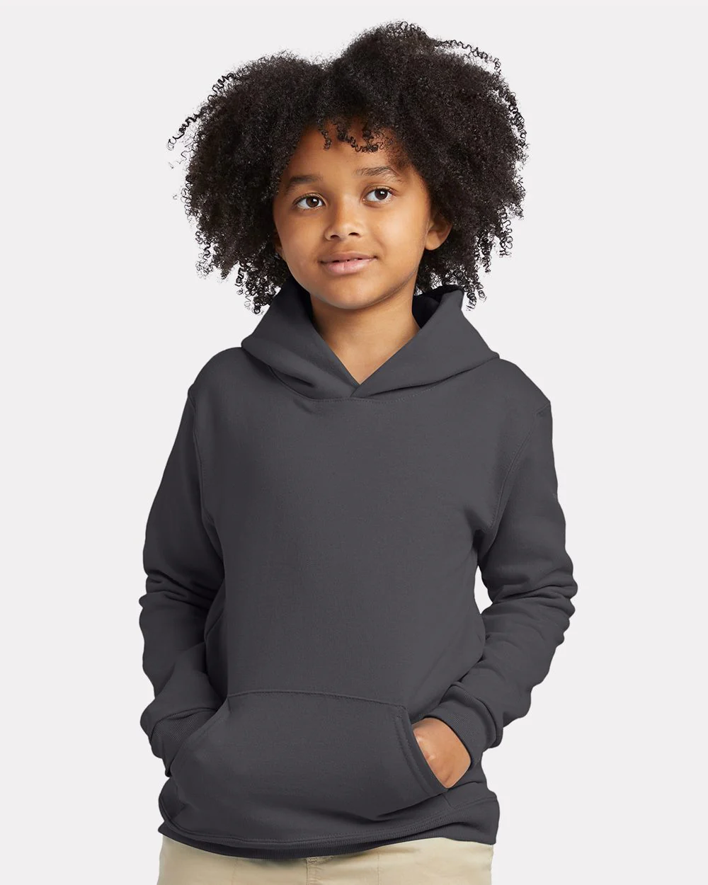 Hanes-P473-Ecosmart® Youth Hooded Sweatshirt - Image 7