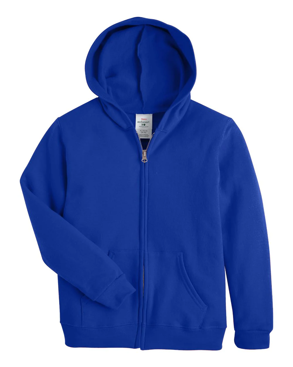 Hanes-P480-EcoSmart® Youth Full-Zip Hooded Sweatshirt - Image 12