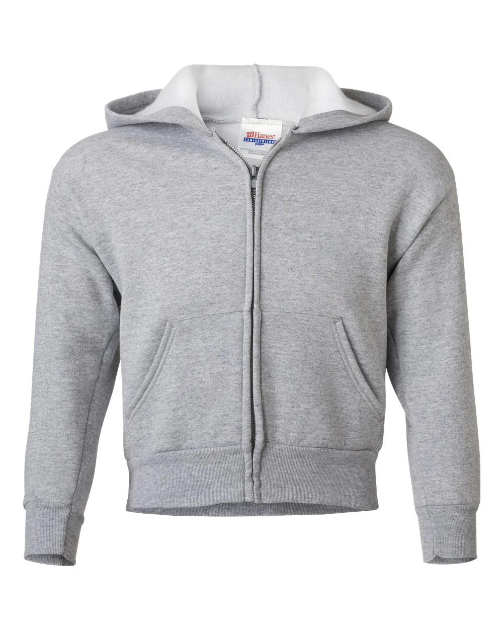Hanes-P480-EcoSmart® Youth Full-Zip Hooded Sweatshirt - Image 16