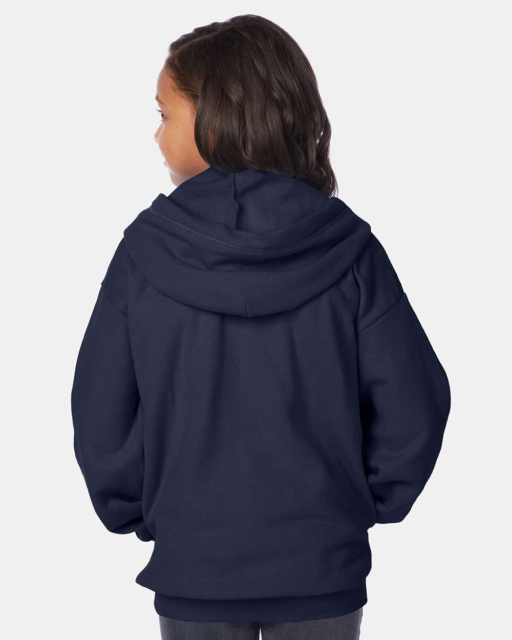 Hanes-P480-EcoSmart® Youth Full-Zip Hooded Sweatshirt - Image 24