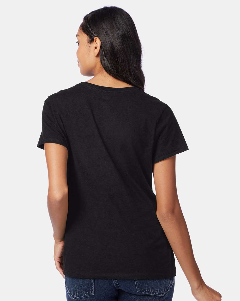 Hanes-S04V-Perfect-T Women’s V-Neck T-Shirt - Image 14