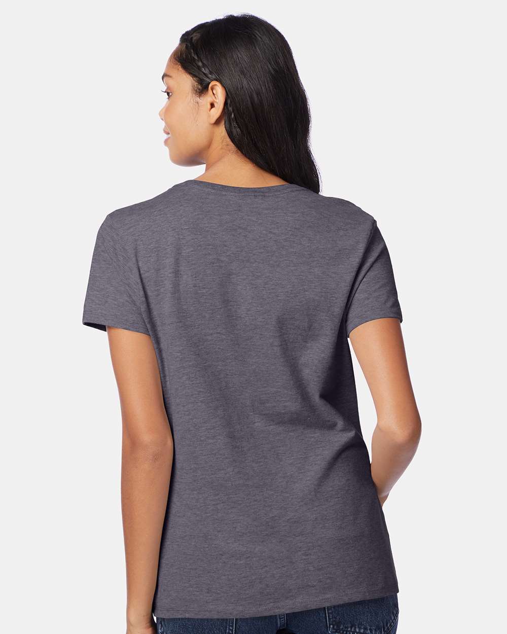 Hanes-S04V-Perfect-T Women’s V-Neck T-Shirt - Image 20