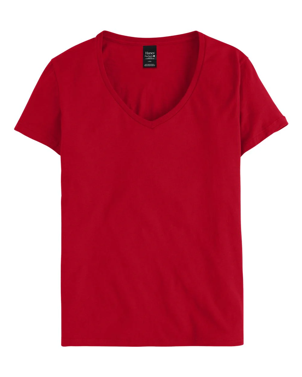 Hanes-S04V-Perfect-T Women’s V-Neck T-Shirt - Image 22