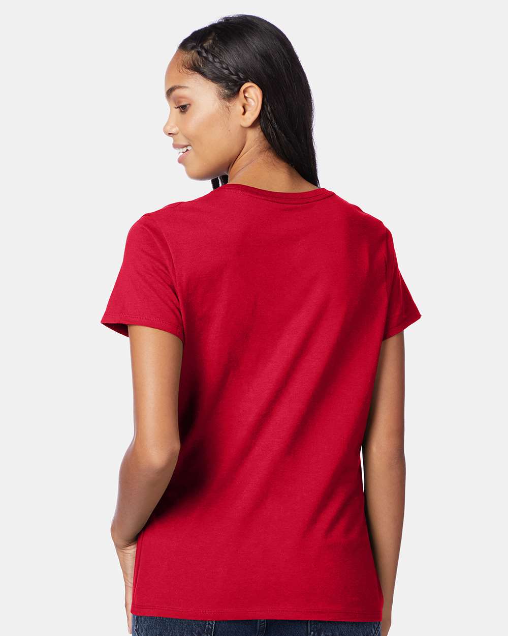 Hanes-S04V-Perfect-T Women’s V-Neck T-Shirt - Image 25