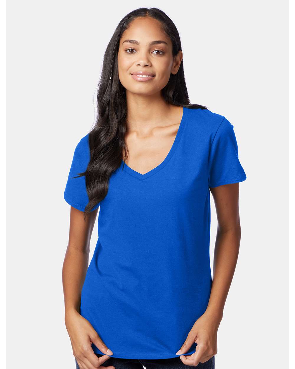 Hanes-S04V-Perfect-T Women’s V-Neck T-Shirt - Image 27