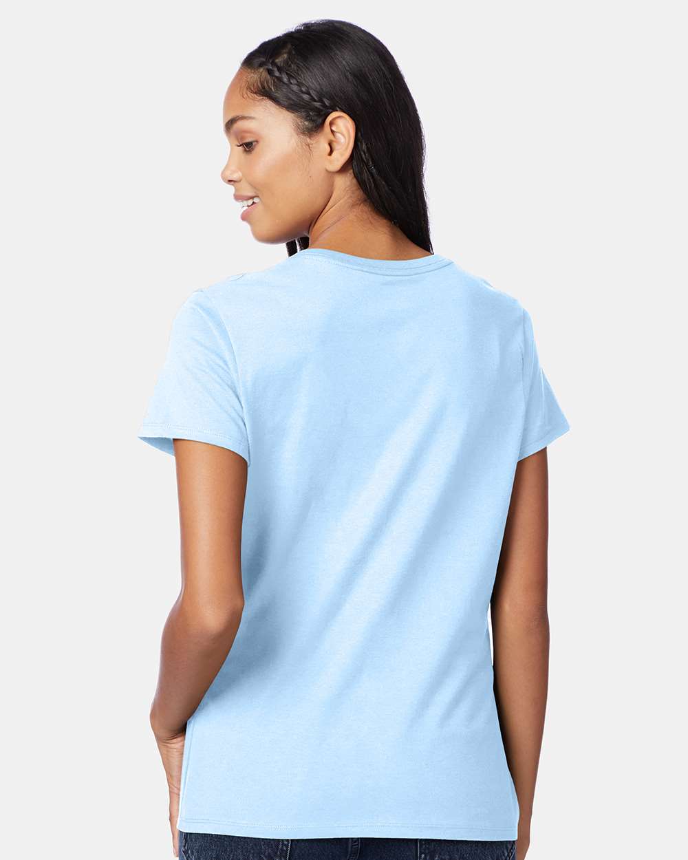 Hanes-S04V-Perfect-T Women’s V-Neck T-Shirt - Image 33