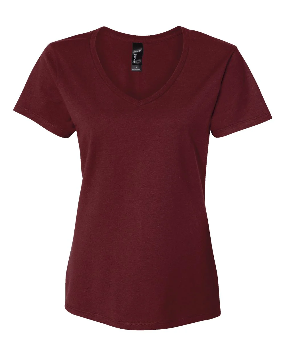 Hanes-S04V-Perfect-T Women’s V-Neck T-Shirt - Image 38