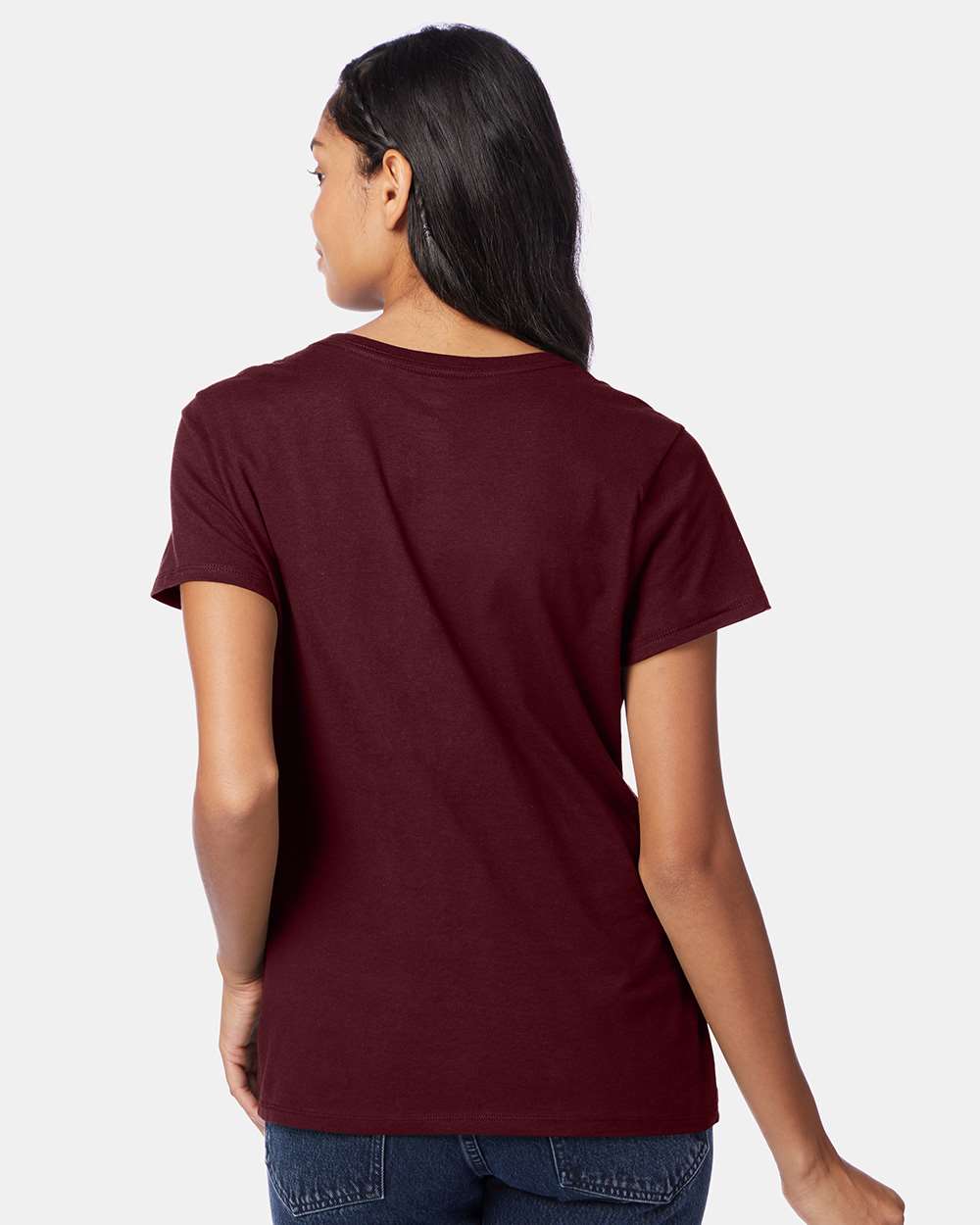 Hanes-S04V-Perfect-T Women’s V-Neck T-Shirt - Image 43