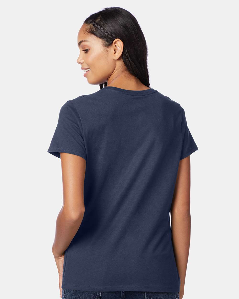 Hanes-S04V-Perfect-T Women’s V-Neck T-Shirt - Image 49