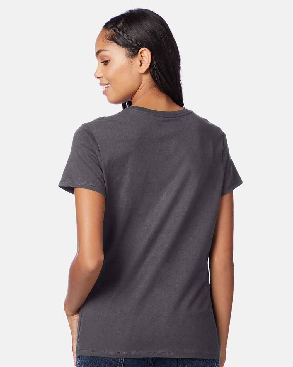 Hanes-S04V-Perfect-T Women’s V-Neck T-Shirt - Image 59