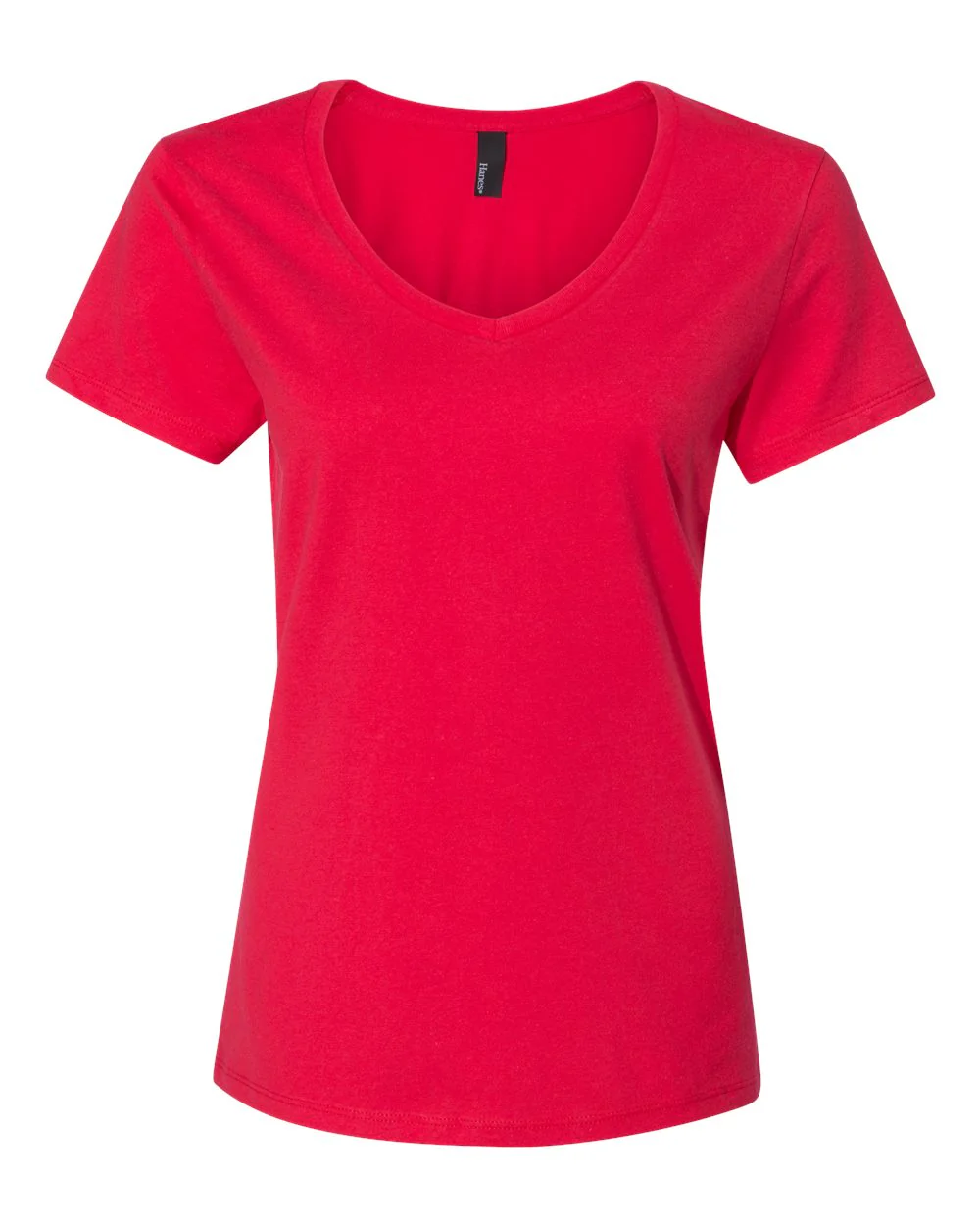 Hanes-S04V-Perfect-T Women’s V-Neck T-Shirt - Image 6