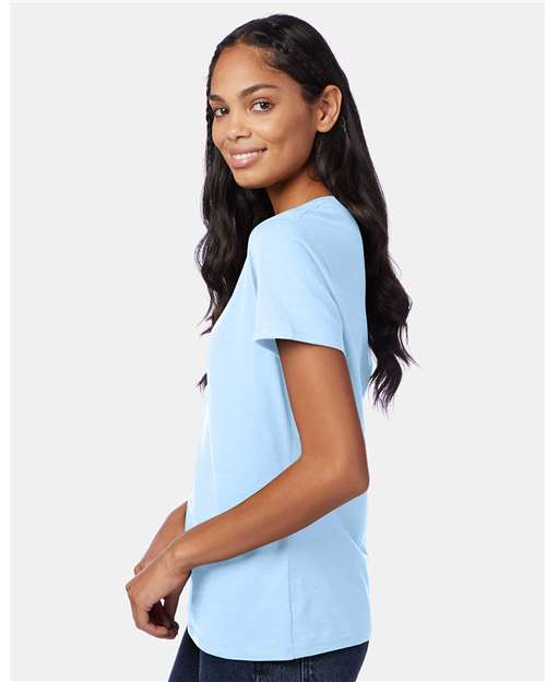 Hanes-S04V-Perfect-T Women’s V-Neck T-Shirt - Image 75