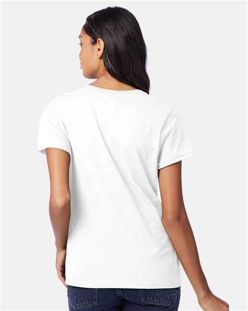 Hanes-S04V-Perfect-T Women’s V-Neck T-Shirt - Image 79