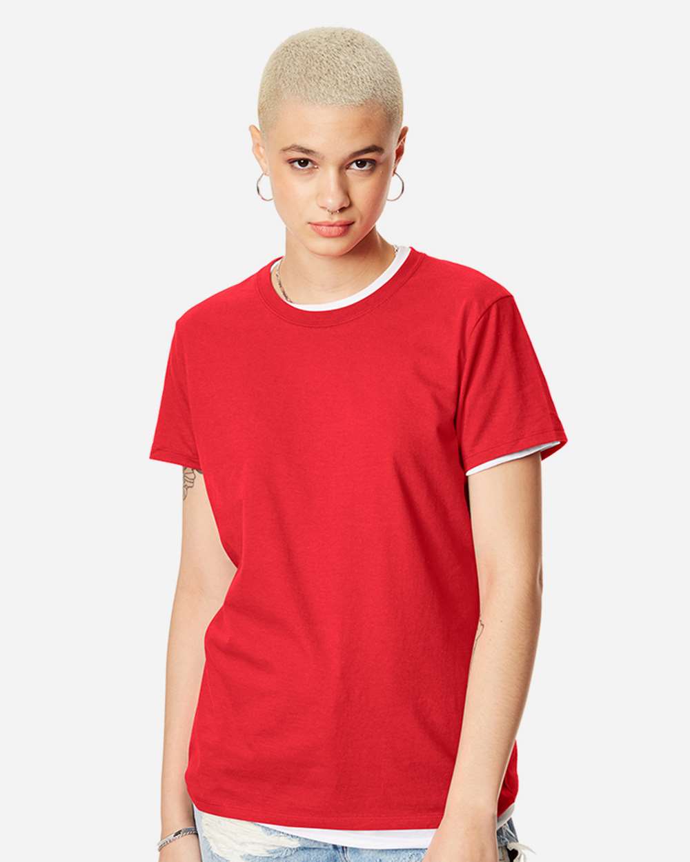 Hanes-SL04-Perfect-T Women’s T-Shirt - Image 4