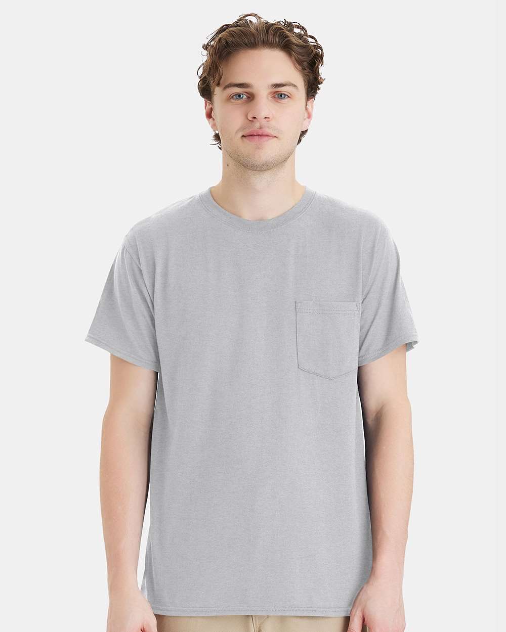 Hanes-W110-Workwear Pocket T-Shirt - Image 11