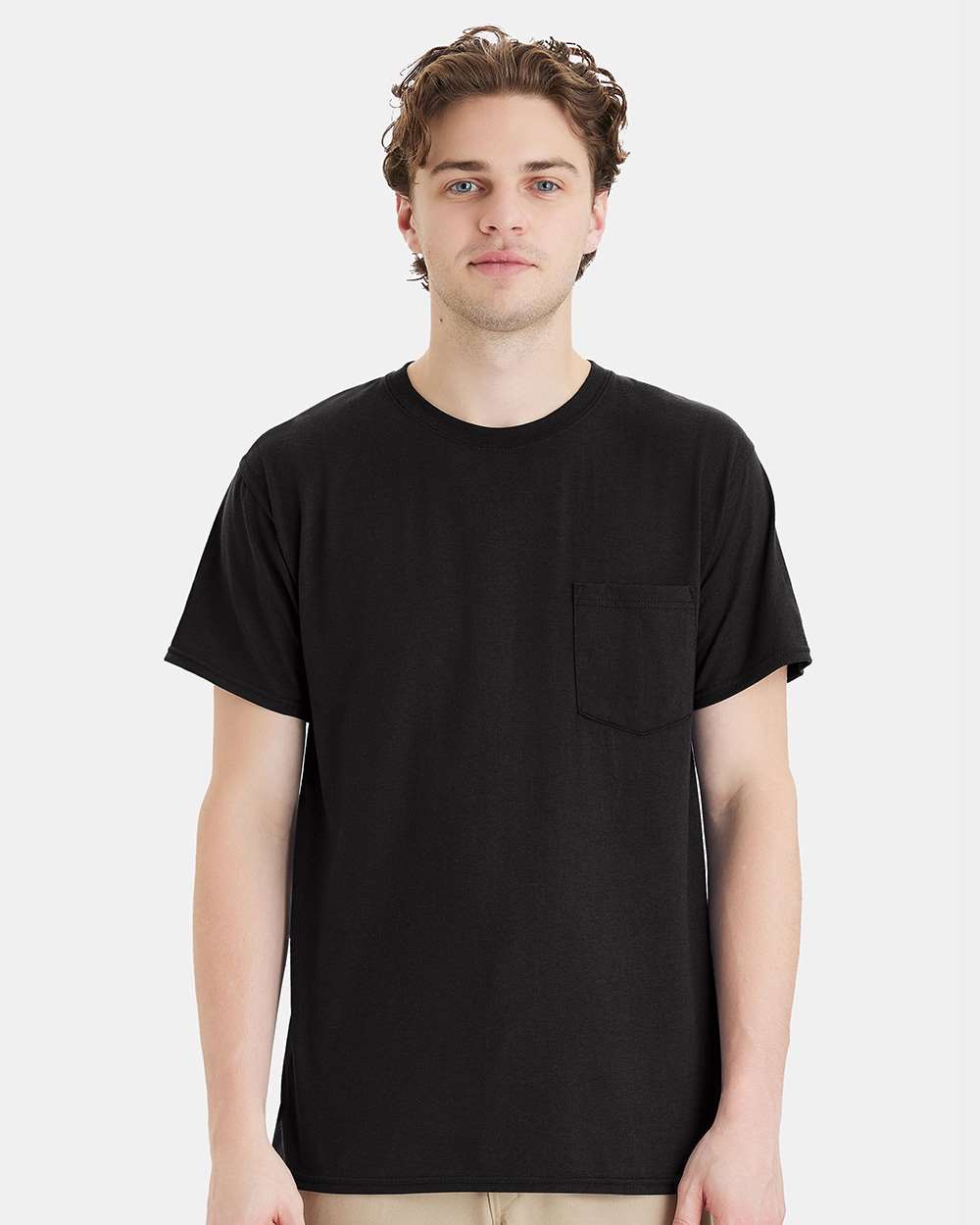 Hanes-W110-Workwear Pocket T-Shirt - Image 4
