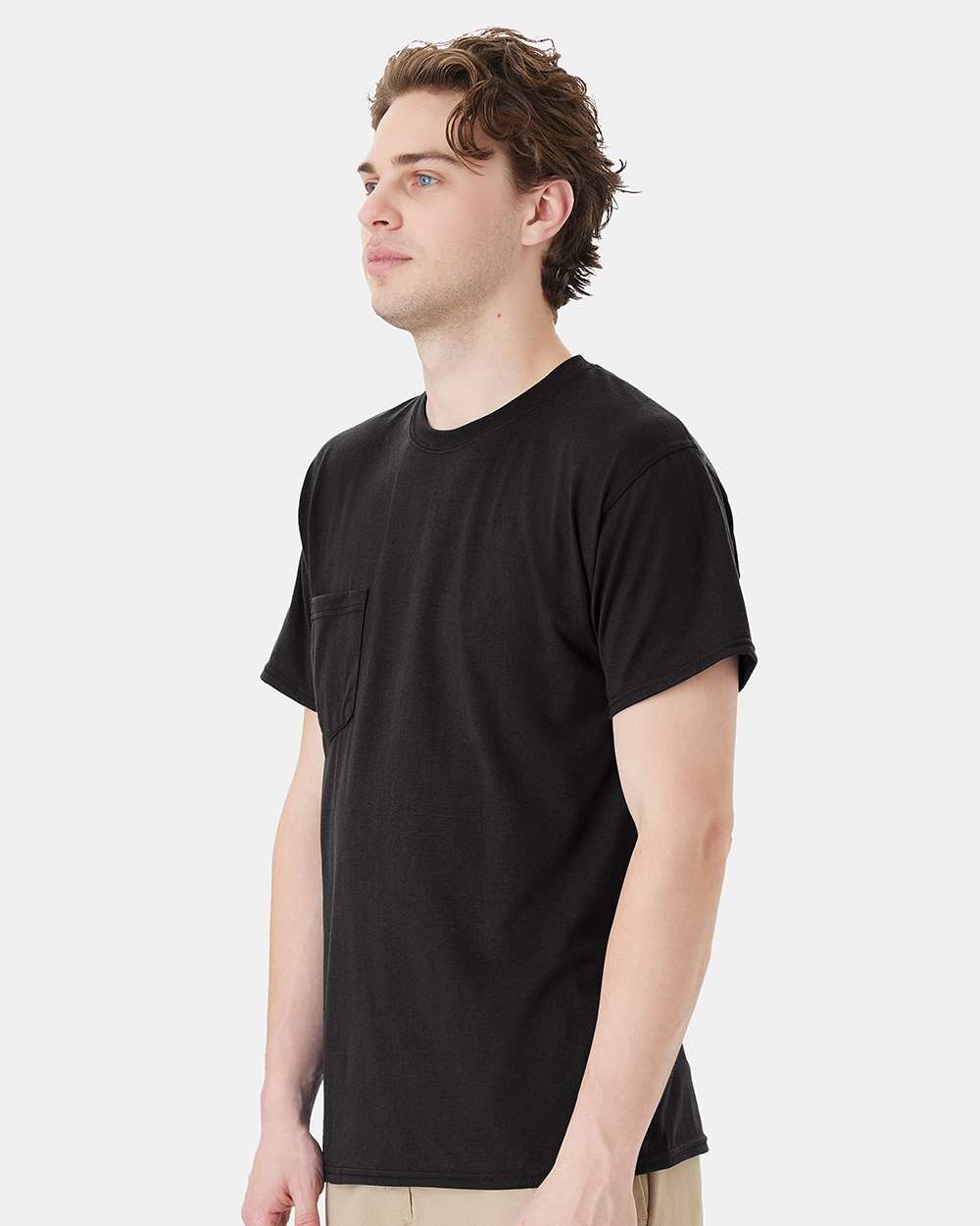 Hanes-W110-Workwear Pocket T-Shirt - Image 5