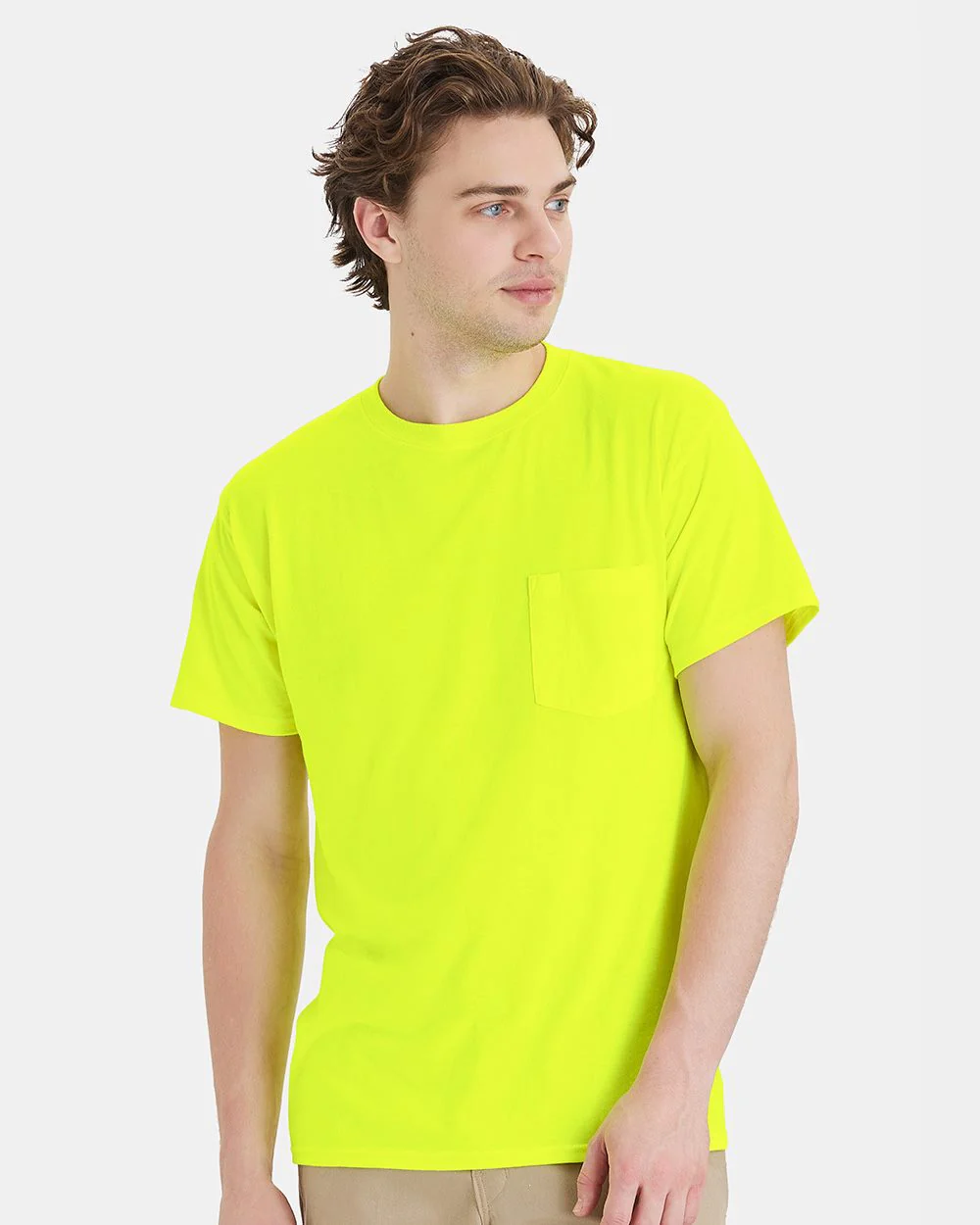 Hanes-W110-Workwear Pocket T-Shirt - Image 7