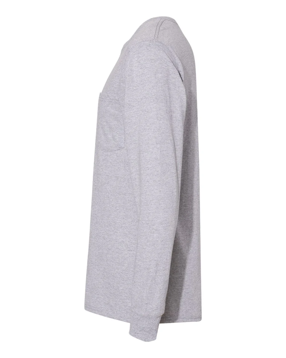Hanes-W120-Workwear Long Sleeve Pocket T-Shirt - Image 10
