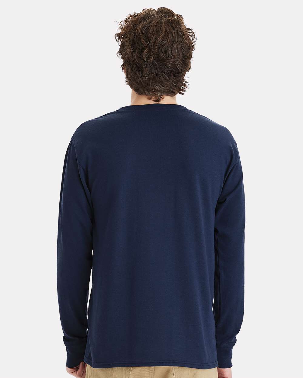 Hanes-W120-Workwear Long Sleeve Pocket T-Shirt - Image 19