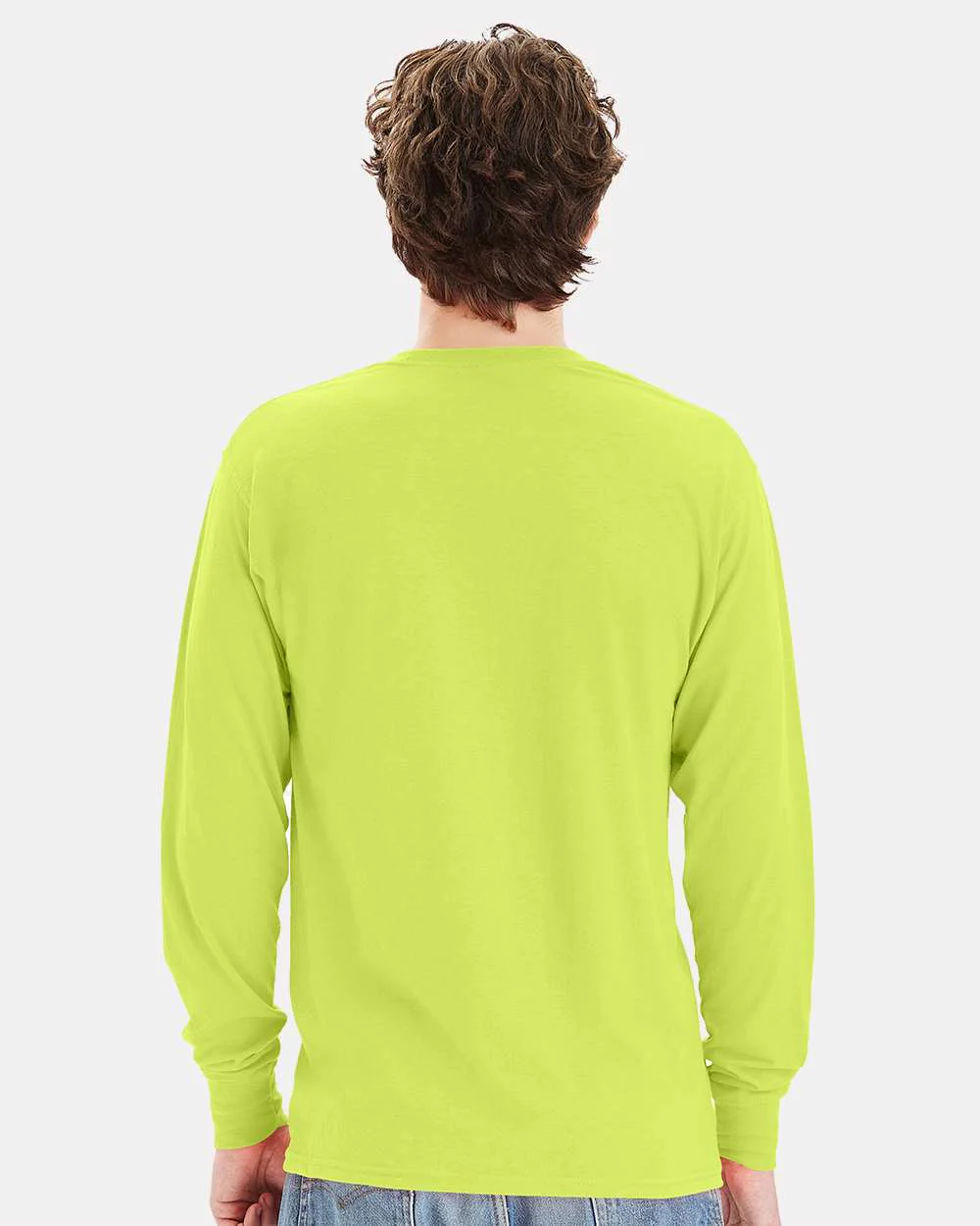 Hanes-W120-Workwear Long Sleeve Pocket T-Shirt - Image 25