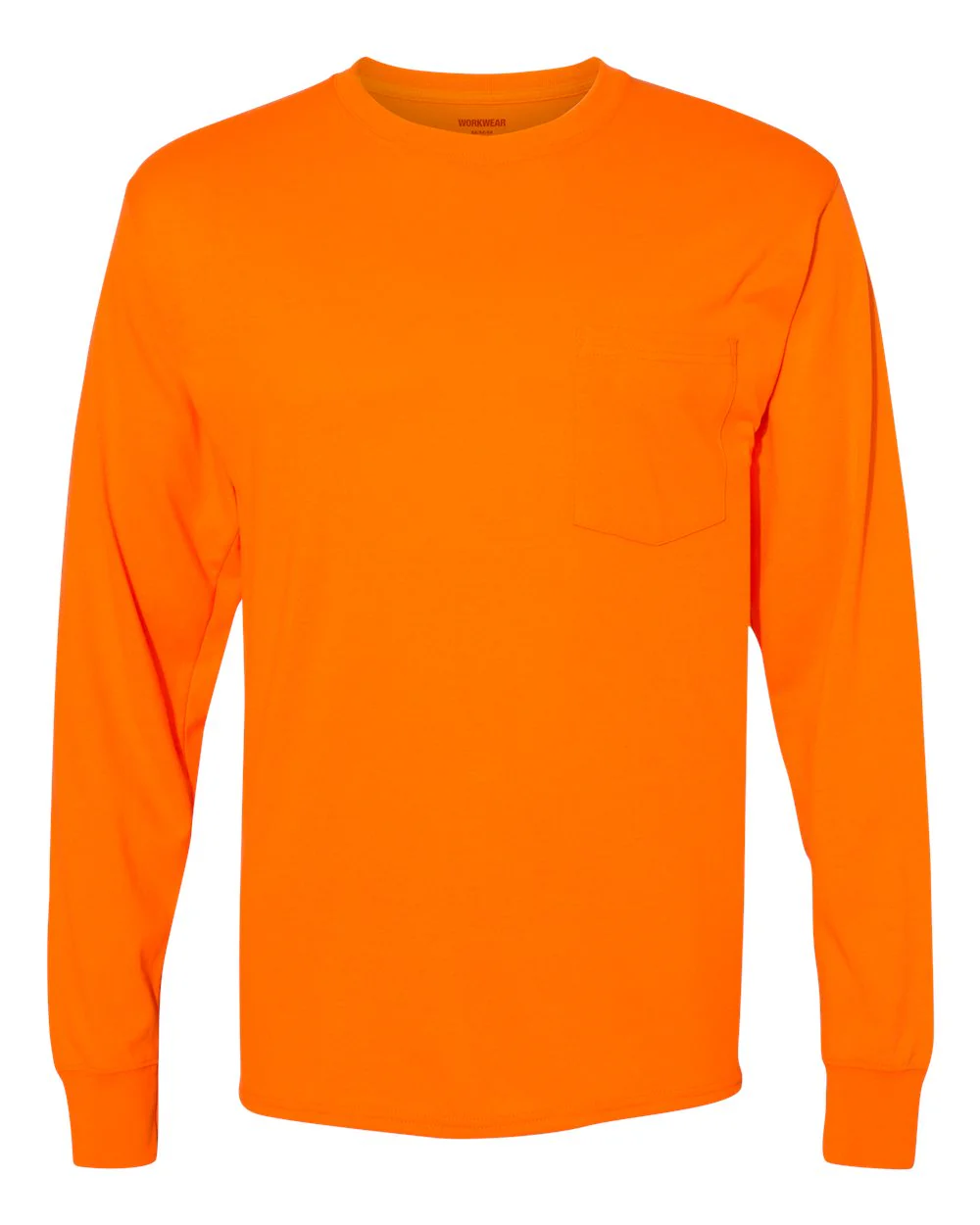 Hanes-W120-Workwear Long Sleeve Pocket T-Shirt - Image 26