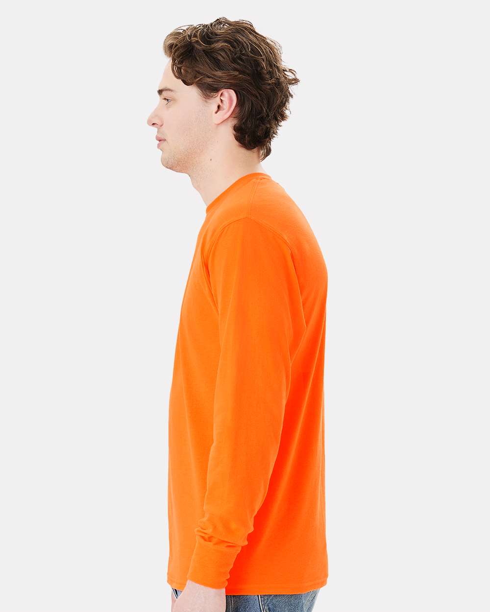 Hanes-W120-Workwear Long Sleeve Pocket T-Shirt - Image 30