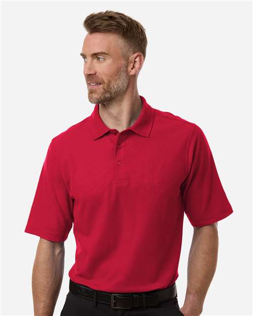 Harriton-M105T-Men's Tall Maverick CVC Pique Polo - Image 17