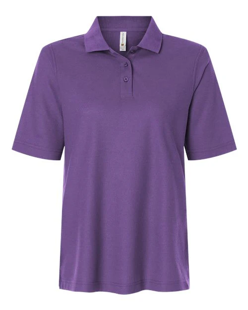 Harriton-M105W-Women's Maverick CVC Pique Polo - Image 10