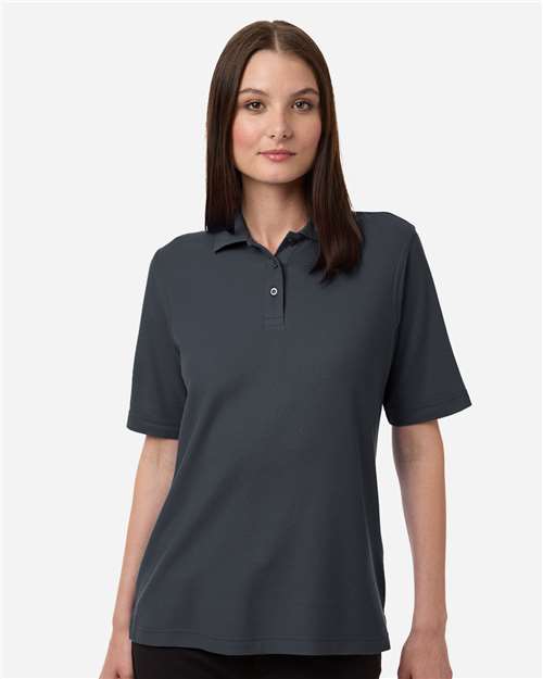 Harriton-M105W-Women's Maverick CVC Pique Polo - Image 17