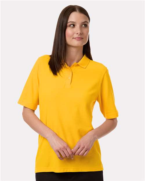Harriton-M105W-Women's Maverick CVC Pique Polo - Image 35