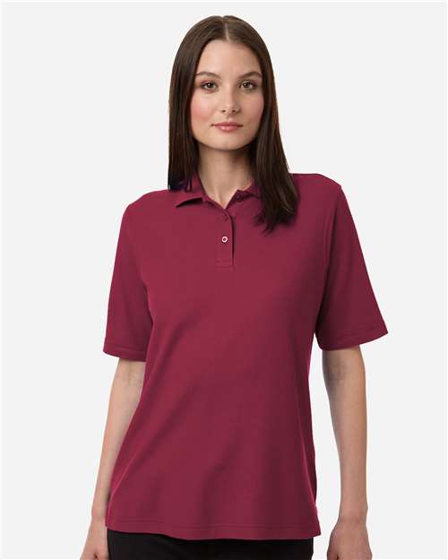 Harriton-M105W-Women's Maverick CVC Pique Polo - Image 47
