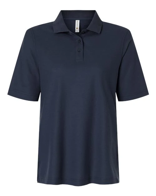 Harriton-M105W-Women's Maverick CVC Pique Polo - Image 5