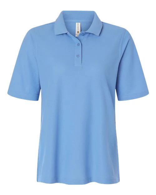 Harriton-M105W-Women's Maverick CVC Pique Polo - Image 7