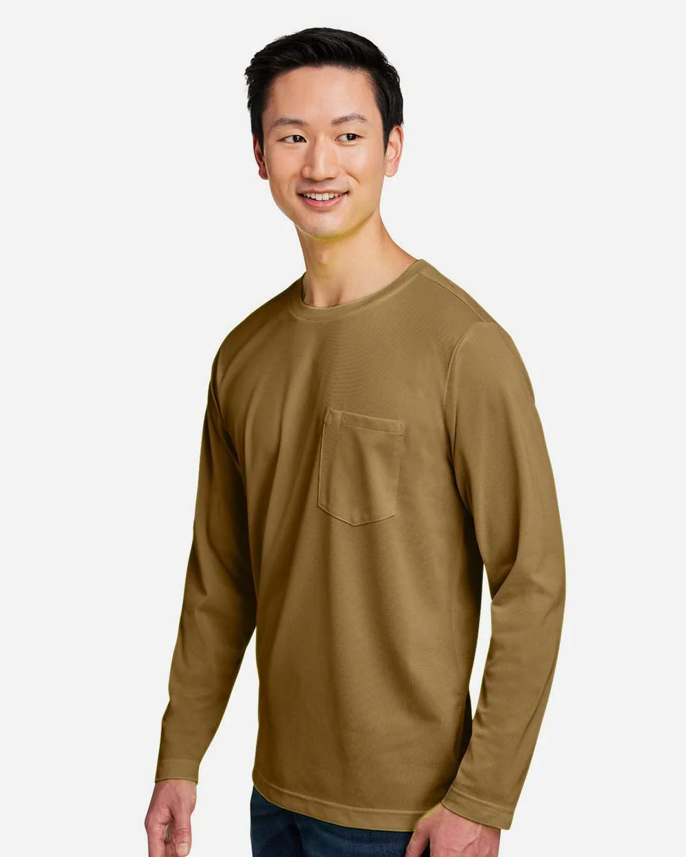 Harriton-M118L-Unisex Charge Snag and Soil Protect Long Sleeve T-Shirt - Image 12