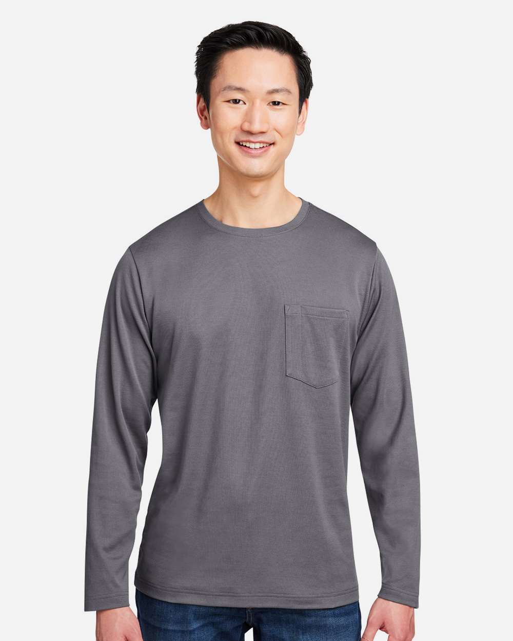 Harriton-M118L-Unisex Charge Snag and Soil Protect Long Sleeve T-Shirt - Image 17