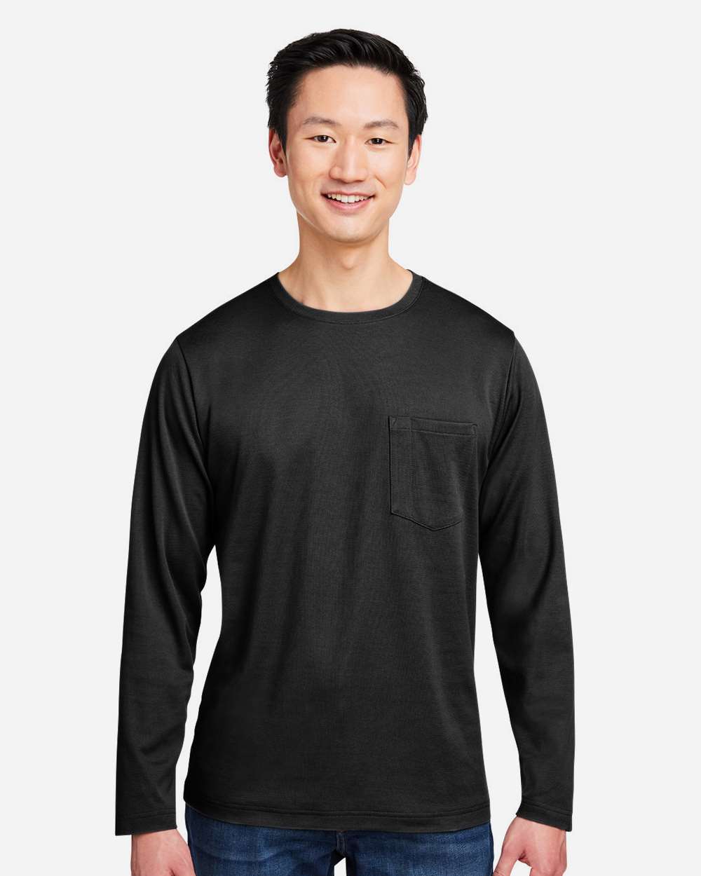 Harriton-M118L-Unisex Charge Snag and Soil Protect Long Sleeve T-Shirt - Image 4