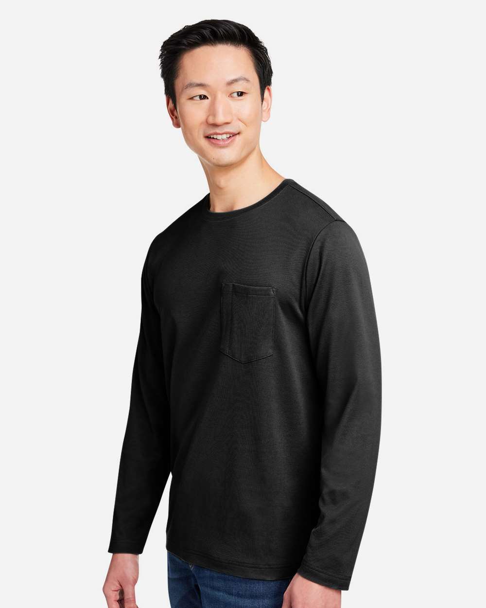 Harriton-M118L-Unisex Charge Snag and Soil Protect Long Sleeve T-Shirt - Image 5