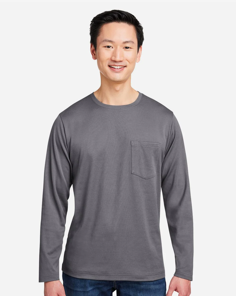 Harriton-M118L-Unisex Charge Snag and Soil Protect Long Sleeve T-Shirt - Image 7